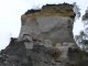 Takhle dnes vypad msto po odtren skalnho bloku ze zceniny hradu Jesteb